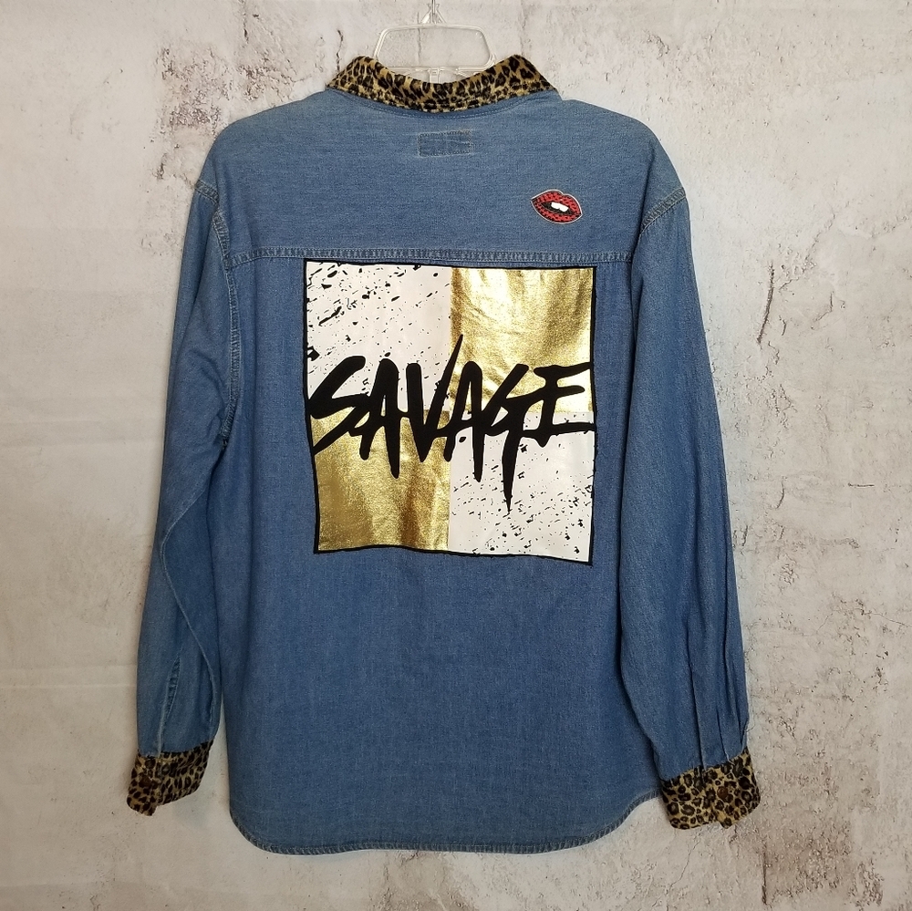 Ripndip Patch Denim Shirt